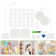8.2ft & 6ft Balloon Arch Kit Free Bending Shape Balloon Arch Stand with Base ...