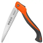 GROWIT Folding saw 11 Inch - Heavy Duty Pruning Saw with Triple-Cut SK5 Blade...