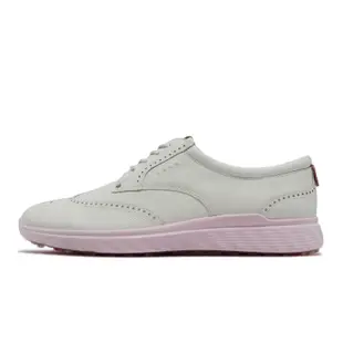 Ecco 高爾夫球鞋 W Golf S-Classic 女鞋 白 粉紅 防水 緩震 運動鞋 10270301007