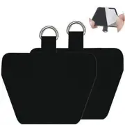 Phone Tether Tab, COCASES 2 Pack Update Phone Lasso Patch, Black