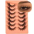 7 Pairs False Eyelashes Wispy Natural Fluffy Cat Eye Mink Lashes by ALICROWN