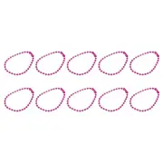 4.72" Ball Bead Chains with Connectors for Key Chains DIY Crafts, 24Pcs Rose Red