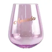 2pc Amanda Stemless 13cm/600ml Wine Glass Cocktail Party Drinking Tumbler Set