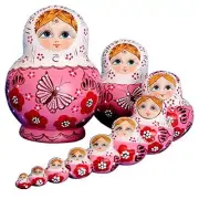 10pcs Russian Nesting Dolls Matryoshka handmade01071