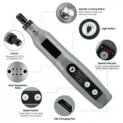 Accessories Set 5 Speed Cordless Electric Mini Grinder Rotary Tool Drill Kit