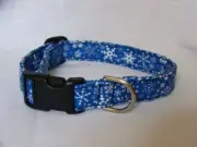 Christmas Winter snowflake Dog cat pet collar Adjustable custom made