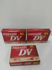 Maxell Mini DV Cassette Tape 60 min Digital Video New Factory Sealed 3 Tapes