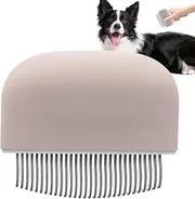 Pet Hair Removal Comb - Massage Dematting Tool For Dog - Gentle Dog Shedding Brush For Grooming, Pet Short & Long Hair Removal