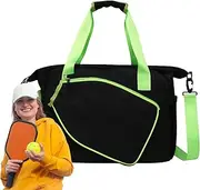 Pickle Ball Bag | Pickle Ball Paddle Bag - Fashion Thick Waterproof Shoulder Pouch with Bottle Holder Shoe Compartment Spacious for Workplace Workout Travel Gym