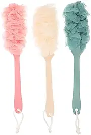 Beavorty Shower Cleaner Brush Bath Brush Set Bath Shower Ball Back Scrubber Home Bathing Bubble Maker Skin Care