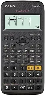 Casio SCHULRECHNER FX-82DE X CLASSWIZ, BATTERIEBETRIEB,Black, Language- GERMAN