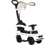 Mercedes Benz G350d Foot To Floor Ride On Car With Canopy White