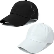DOOVID Baseball Cap Women Summer Mesh Sports Cap Criss Cross Ponytail Baseball Hat