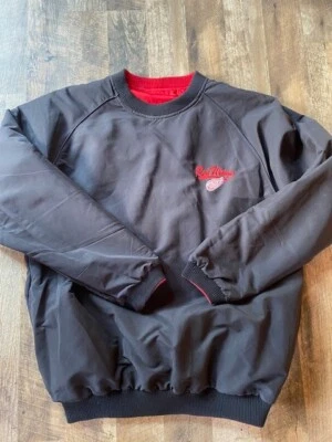 Detroit Red Wings Reversible Pullover Windbreaker Men's Black and Red/Size XL