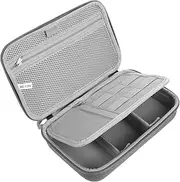 KICHOUSE Durable Portable Electronic Accessories Storage Bag Multi Functional Organizer for Data Cables Chargers and Earphones for Travel and Outdoor Use Grey