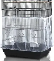 Birdcage Cover Dustproof Mesh Tidy Bird Cage Seed Catcher