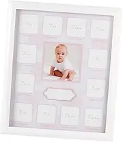 COOPHYA Unique Baby Photo Frame Baby Boy Keepsake Growth Record 12 Months Newborn