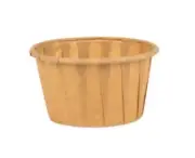 Small Kraft Paper Brown Pleated Baking Cups – Liners for Cupcakes, Muffins 256pc