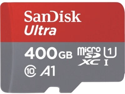 SanDisk 400GB Micro SD SDXC Ultra Memory Card 100MB/s Class 10 with SD Adapter