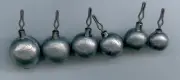 25 of 1/4 oz lead round drop shot weights ( BALL STYLE )