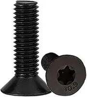 2 (pcs M1.6 M2 M2.5 M3 M4 M5 M6 M8 3-50mm Black 10.9 Grade Carbon Steel Six Lobe Torx Countersunk CSK Flat Head Security Screw Bolt(16mm,M3 50pcs)
