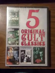 5 ORIGINAL CULT CLASSICS~2012 ECHO BRIDGE NEW SEALED DVD~WHITE ZOMBIE~THE BAT~++
