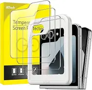 JETech Front Screen Protector for Samsung Galaxy Z Flip 6, Tempered Glass Film with Easy Installation Tool, Case-Friendly, HD Clear, 3-Pack