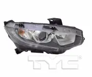 TYC NSF Right Side Halogen Headlight 4 Honda Civic None Touring 2016-2017 Model (for: Honda)