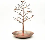 Colorsheng Little Birds Tree Jewelry Earring Necklace Display Stand Jewelrys Storage Towers (Ancient bronze)