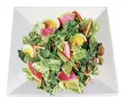 Melamine Square Plates Set Salad Sushi Pasta Catering Buffet Serving Plate White