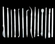 14Pcs Set Plastic Crafts Clay Modeling Tool for Shaping and Sculpting (Clear)