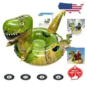 Vibrant Dinosaur Inflatable Snow Tube - Large 64.9 Inch for Thrilling Sledding