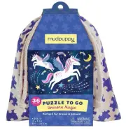 Unicorn Magic To Go Puzzle, 36 Piece - Mudpuppy