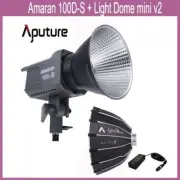 Amaran 100D-S 5600K 100w Camera Video Light LED Lighting + Light Dome mini II V2