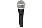 Shure PGA48 Dynamic Microphone - Handheld Mic for Vocals with Cardioid Pick-up Pattern, Discrete On/Off Switch, 3-pin XLR Connector, 15' XLR-to-QTR Cable, Stand Adapter and Zipper Pouch PGA48-QTR