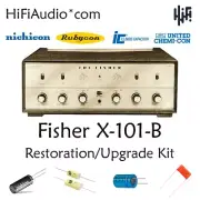 Fisher X-101-B amplifier restoration repair upgrade rebuild kit filter capacitor