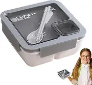 Lunch Box for Kids | Lunch Containers Box for Kids | Microwave Safe, Portable Lunch Containers Includes Tableware for School, Camping, Picnic