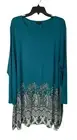 J. Jill Wearever Paisley Longline Tunic Top Teal Coastal Plus Size 3X