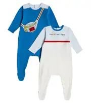 [Marc Jacobs Kids] Marc Jacobs Kids Baby set of 2 cotton onesies M 18 multicoloured
