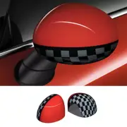 Fit For Mini Cooper Clubman F54 Black Red Car Rearview Mirror Cover Trim Decor (for: Mini)