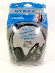 New : Dynex DX-840 USB Mono Headset with Microphone Adjustable with 7 ft. Cord