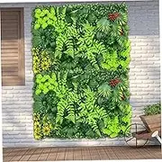 Grass Wall Panels, 2Pcs 16x24 Inch Foliage Wall Panel, Thicken Fence Screen, Realistic Artificial Greenery for Indoor, Outdoor.-