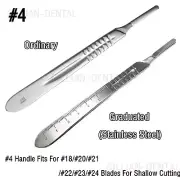 Scalpel Handle # 4 Medical Instruments Stainless Steel Dental Surgical Knife