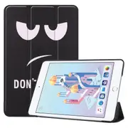 For iPad mini 5 2019 Case,Karst Texture Folio PU Leather Smart Cover,Fun Eyes