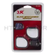 2x Fan Shaped 360°Auto Car Blind Spot Round StickOn Side View Rearview Mirror