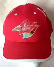 Coke Coca-Cola Soda Beijing 2008 WorldWide Partner Olympics Cap Hat New OSFM