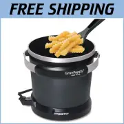 Sleek GranPappy Electric Deep Fryer with Nonstick Finish and Safety Features