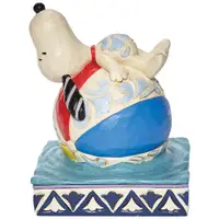 在飛比找蝦皮商城優惠-Enesco 精品雕塑 Snoopy 史努比海灘球居家擺飾 