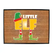 Elf Little - Funny Novelty Doormat Man Cave Floor mat