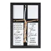 LakWilows A Cord of Three Strands Wedding Ceremony Sign 15x10 Unity Rope Cros...